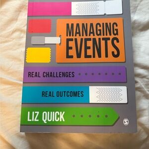 Managing Events Book by Liz Quick - Multicolor Cover